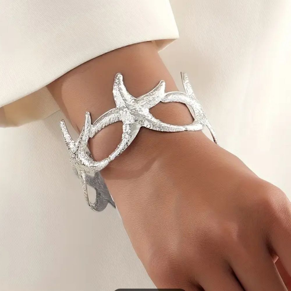 Starfish cuff bracelet